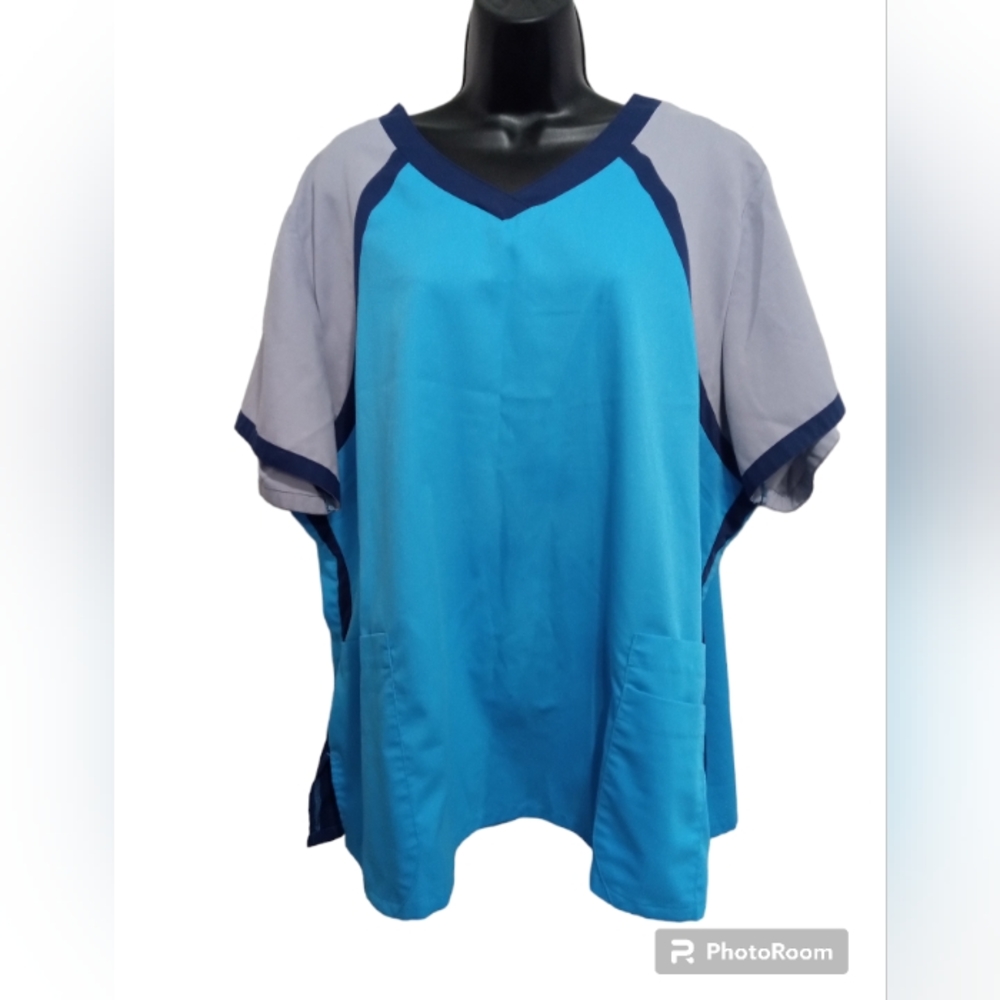 Grey's Anatomy Blue and Gray Women's Top